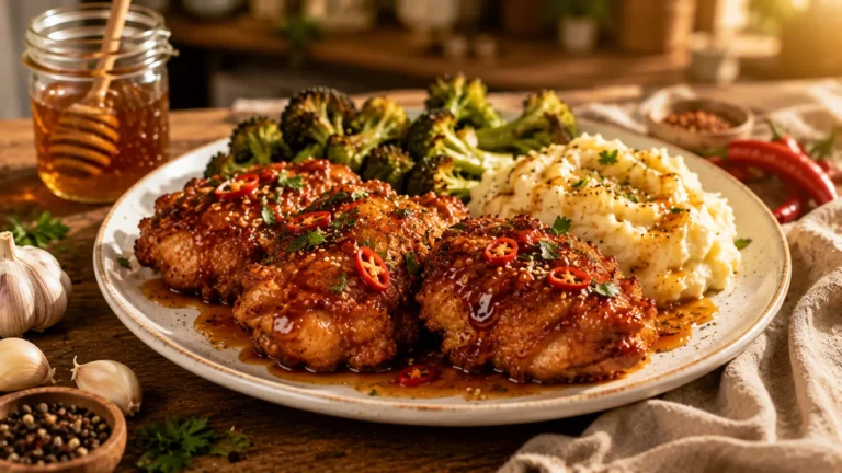 hot-honey-chicken-serving
